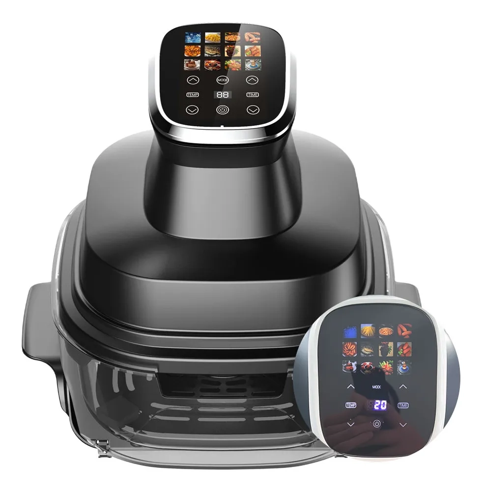 Fritadeira Air Fryer 1500W Uranyx Sem Óleo Tela Touch 4L Recipiente de Vidro Bivolt - Imagem 2
